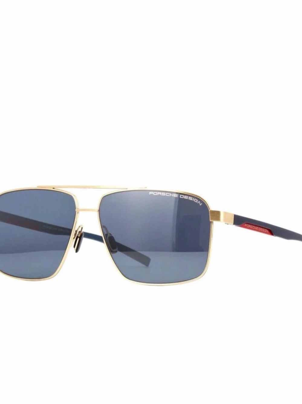 PORSCHE DESIGN Sunglasses Metal Blue Trim  With Case P844